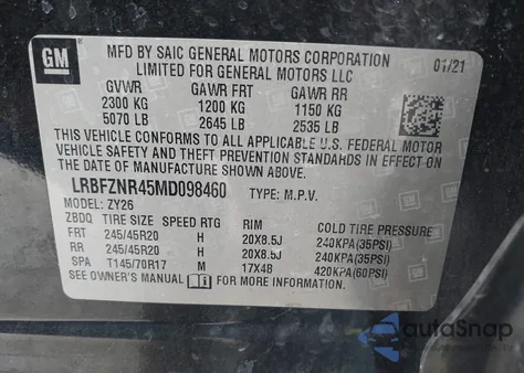 2021 Buick Envision Fwd Essence from USA, damaged, VIN LRBFZNR45MD098460